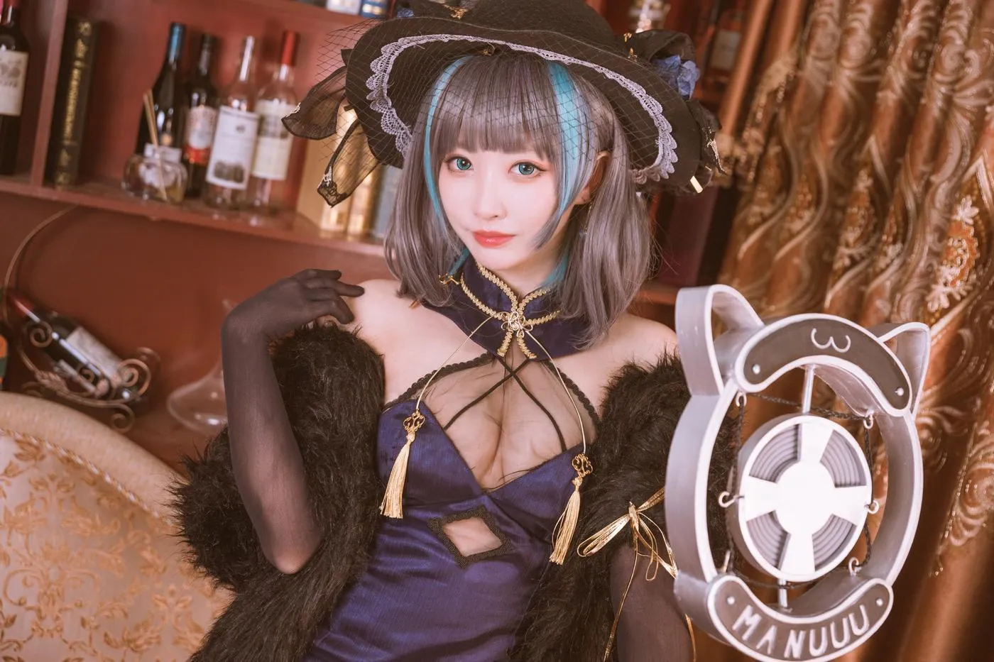 宮本桜 – NO.02 柴郡旗袍 音乐绚烂CaitSith [20P]插图7